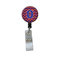 Teachers Aid Letter O Chevron Orange & Blue Retractable Badge Reel5 x 1 x 2 in. TE257937